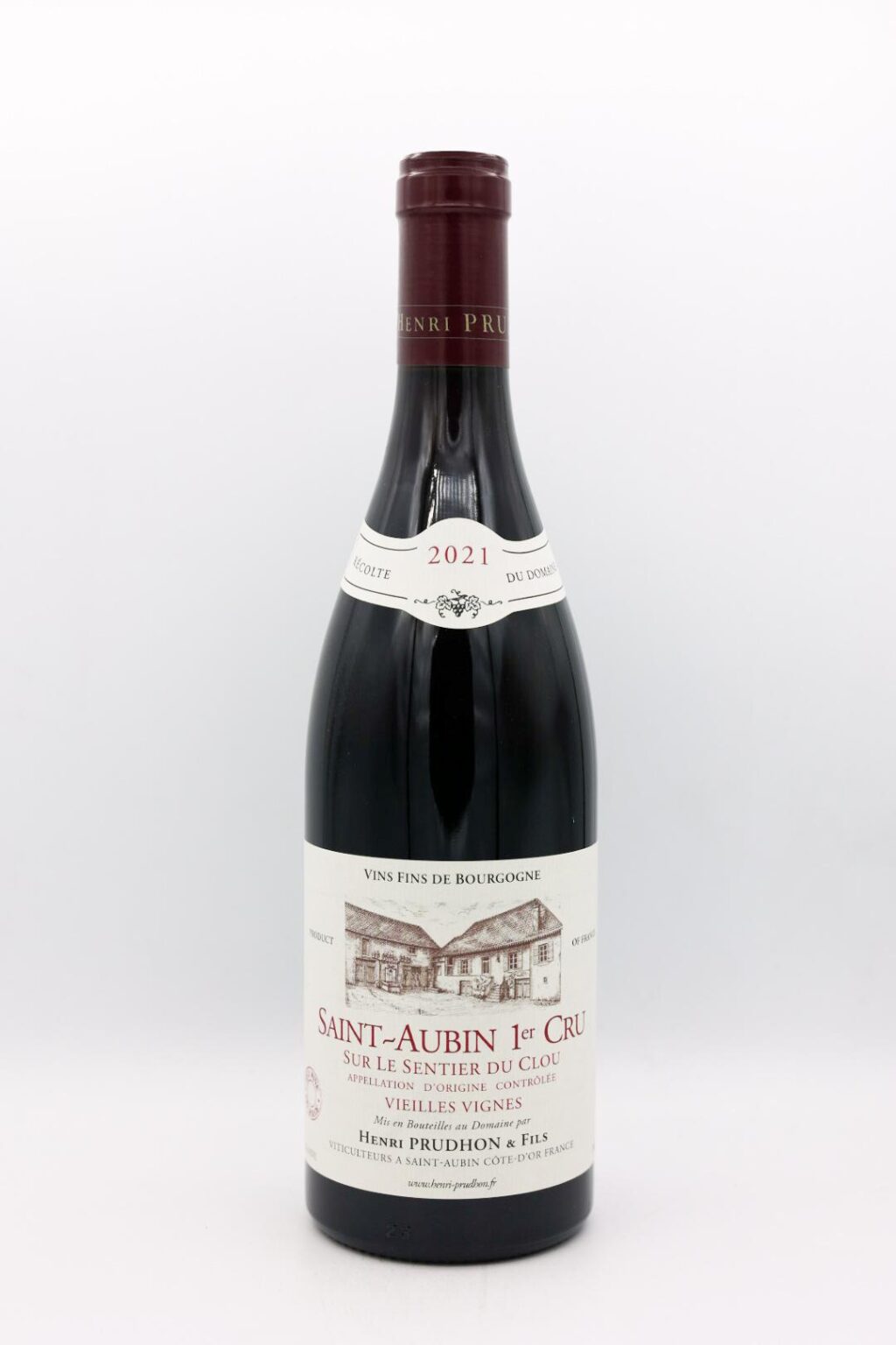 Henri Prudhon Saint-Aubin Rouge 1er Cru Sur Le Sentier du Clou Vielles Vignes 2021