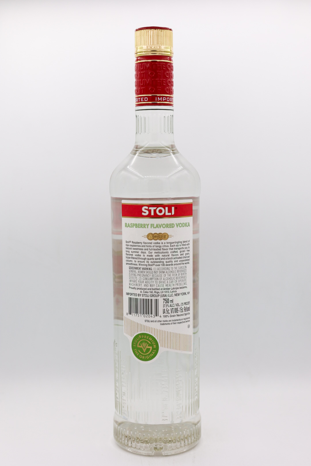 Stolichnaya Raspberry Vodka 750ml