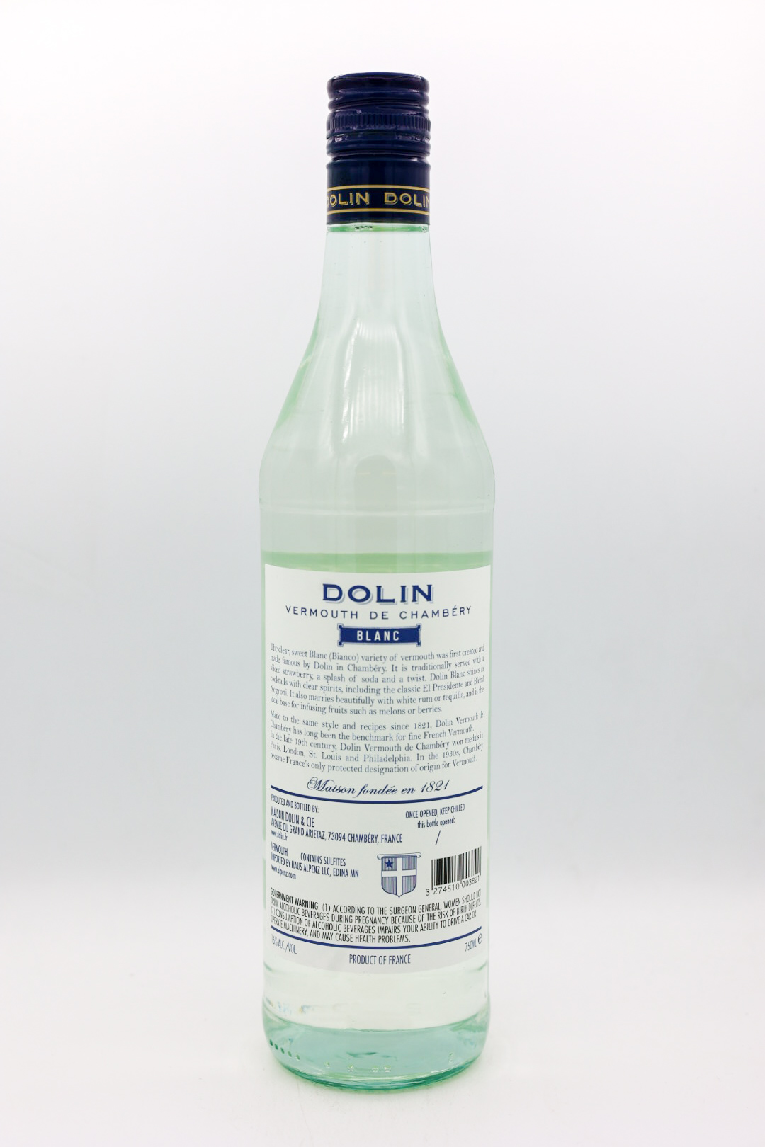 Dolin Vermouth de Chambery Blanc 750ml
