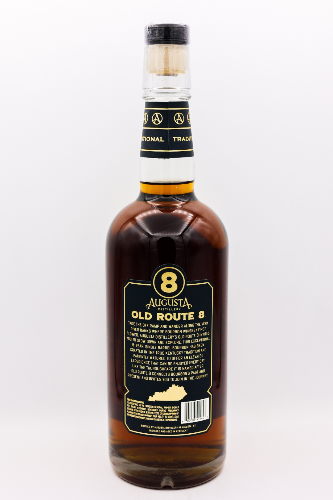 Augusta Distillery Old Route 8 Year Straight Bourbon Whiskey 750ml